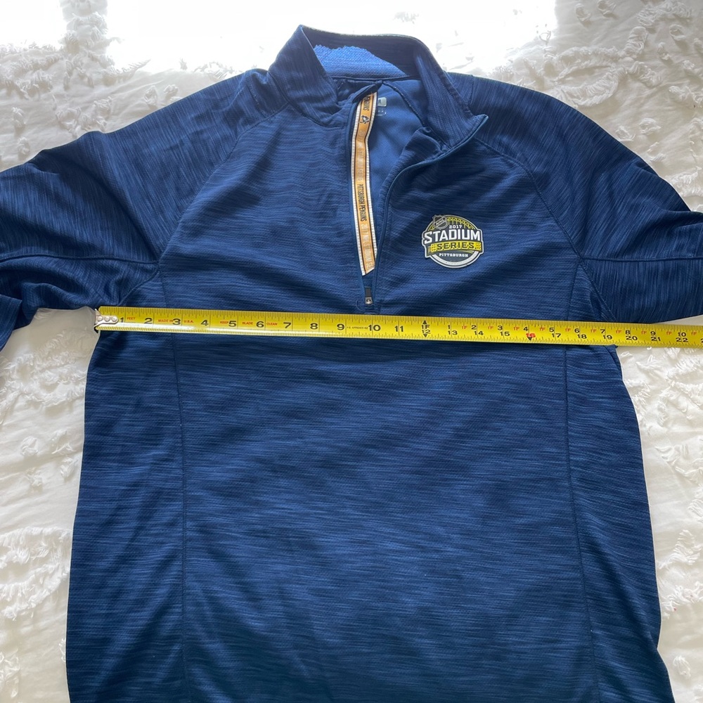 Pittsburg Penguins NHL 2017 Stadium Series navy blue pullover Size M SKU 49 - Picture 5 of 9